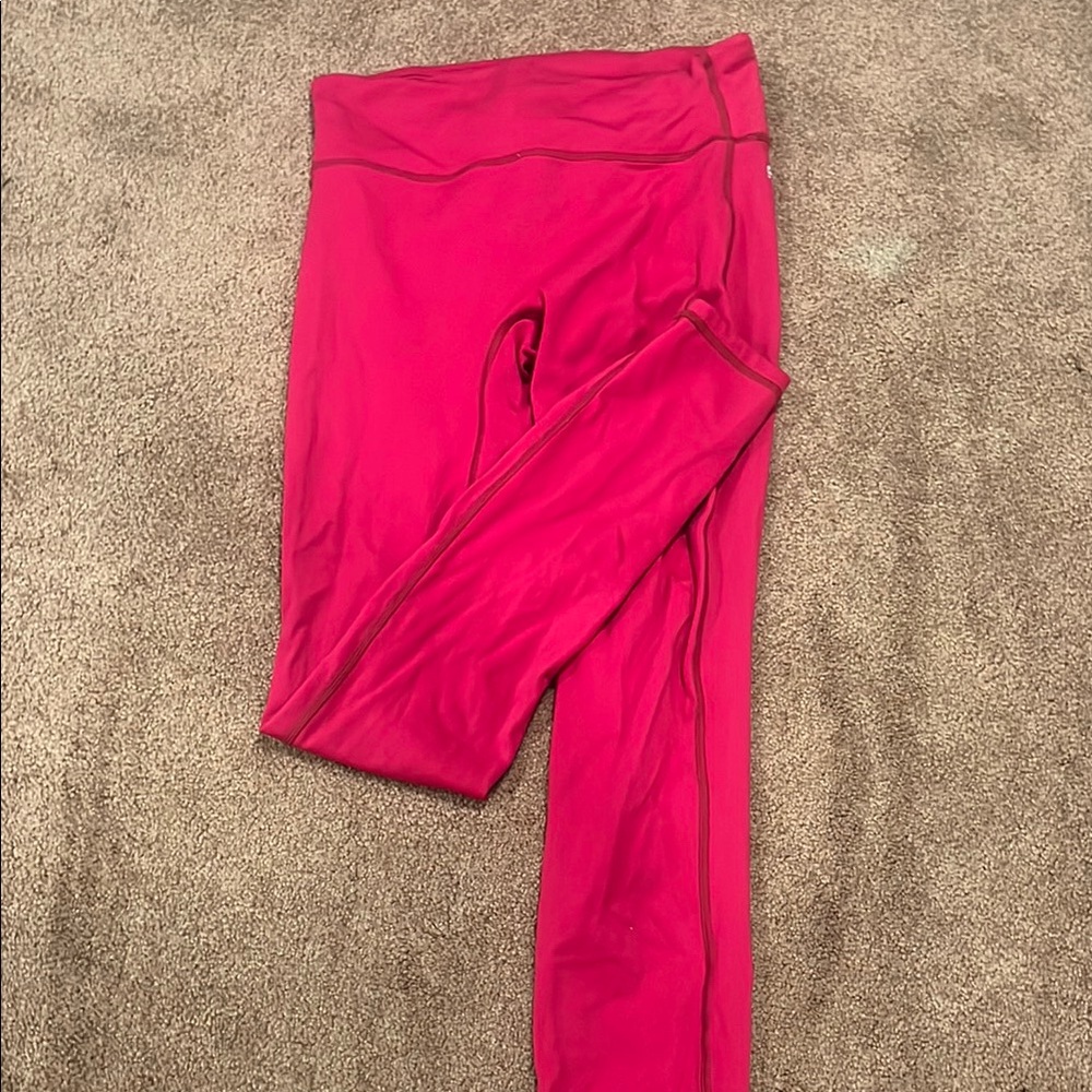 Red fabletics leggings